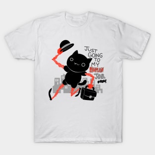 Going to Human Job Meow T-Shirt